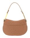 COCCINELLE Magie Ostrich Handbag Nocciola COCCINELLE Magie Ostrich Handbag Nocciola