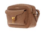 COCCINELLE Beat Ostrich Camera Bag Nocciola COCCINELLE Beat Ostrich Camera Bag Nocciola