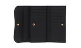 COCCINELLE Magie Ostrich Flap Wallet Noir COCCINELLE Magie Ostrich Flap Wallet Noir
