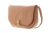 COCCINELLE Magie Ostrich Mini Crossover Bag Nocciola COCCINELLE Magie Ostrich Mini Crossover Bag Nocciola