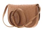 COCCINELLE Magie Ostrich Mini Crossover Bag Nocciola COCCINELLE Magie Ostrich Mini Crossover Bag Nocciola