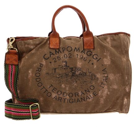 CAMPOMAGGI Crocus Shopping Bag L Bronzo - T / Cognac + St. Nera