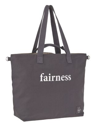 Lässig Green Label Cotton Statement Shopper Anthracite