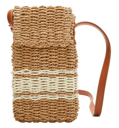 s.Oliver Mobile Phone Bag Brown Stripes