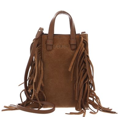 FURLA Miastella Mini Vertical Crossbody Bag Cognac H