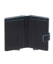 PIQUADRO Blue Square Compact Wallet With Double Slider RFID Nero PIQUADRO Blue Square Compact Wallet With Double Slider RFID Nero