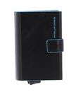 PIQUADRO Blue Square Compact Wallet With Double Slider RFID Nero PIQUADRO Blue Square Compact Wallet With Double Slider RFID Nero