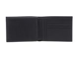 PIQUADRO Black Square Horizontal Men´s Wallet With Document´s Holder RFID Black