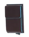 PIQUADRO Blue Square Compact Wallet With Single Slider RFID Nero PIQUADRO Blue Square Compact Wallet With Single Slider RFID Nero