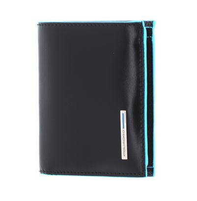 PIQUADRO Blue Square Vertical Slim Men´s Wallet Document Holder RFID Nero