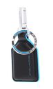 PIQUADRO Blue Square Keychain With Carabiner Hook Nero PIQUADRO Blue Square Keychain With Carabiner Hook Nero