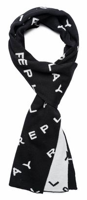 REPLAY Scarf Black / Optical White