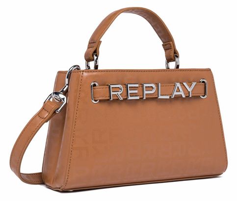 REPLAY Handbag Brick Brown