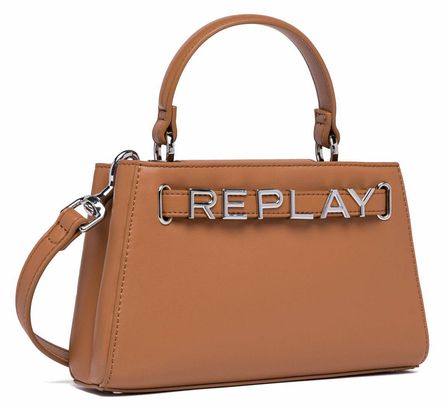 REPLAY Handbag Brick Brown