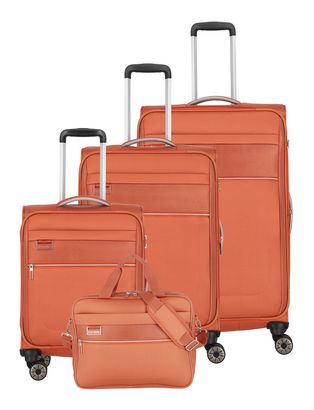 travelite Miigo 4W Trolley-Set L / M / S + Bord Bag Safran