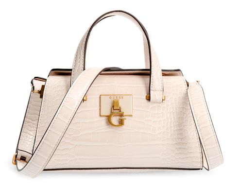 GUESS Stephi Mini Satchel Bag Stone