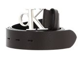 Calvin Klein CKJ Monogram Round Mono Plaque Belt 35MM W130 Bitter Brown
