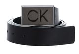 Calvin Klein Casual PQ Plaque Belt 35MM W135 CK Black