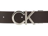 Calvin Klein Logo Rev CK Metal Belt 35MM W85 Black / Dark Brown Calvin Klein Logo Rev CK Metal Belt 35MM W85 Black / Dark Brown