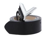 VALENTINO Belt W100 Nero / Argento - shortenable VALENTINO Belt W100 Nero / Argento - shortenable
