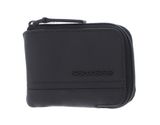 PIQUADRO Charlie Zip-Around Men´s Wallet With Pocket for CONNEQU And RFID Black