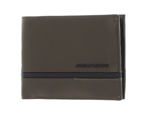 PIQUADRO Charlie Men’s wallet with coin pocket RFID Cinnabar Green