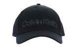 Calvin Klein Leather Lettering BB Cap CK Black