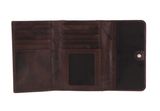 mano Donna Aurona Wallet with Zip Darkbrown