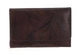 mano Donna Aurona Wallet with Zip Darkbrown