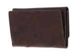 mano Donna Aurona Wallet with Zip Darkbrown