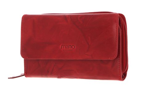 mano Donna Aurona Wallet with Zip Red mano Donna Aurona Wallet with Zip Red