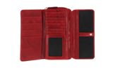 mano Donna Aurona Wallet with Zip Red