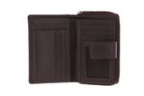 mano Donna Giulia Zip Wallet Darkbrown mano Donna Giulia Zip Wallet Darkbrown