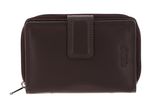 mano Donna Giulia Zip Wallet Darkbrown mano Donna Giulia Zip Wallet Darkbrown