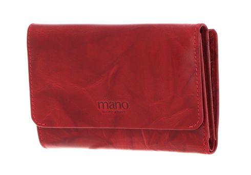 mano Donna Aurona Wallet with Zip Red