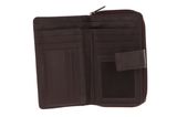 mano Donna Giulia Wallet with Long Zip Darkbrown mano Donna Giulia Wallet with Long Zip Darkbrown