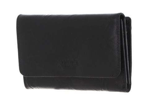 mano Donna Aurona Wallet with Zip Black