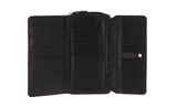 mano Donna Aurona Wallet with Zip Black mano Donna Aurona Wallet with Zip Black