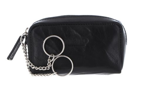 mano Donna Aurona Zip Key Case Black