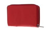 mano Donna Giulia Wallet with Long Zip Red