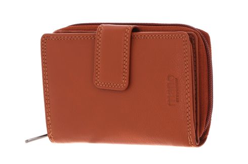 mano Donna Giulia Zip Wallet Cognac