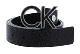 Calvin Klein Logo Adj CK Metal Inlay 35MM W135 CK Black - shortenable Calvin Klein Logo Adj CK Metal Inlay 35MM W135 CK Black - shortenable