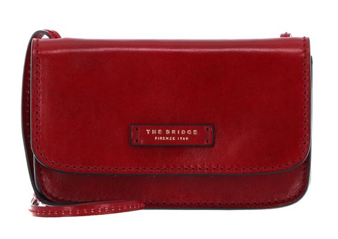 THE BRIDGE Rustici Ladie's Crossover Bag Rosso Ribes / Oro THE BRIDGE Rustici Ladie's Crossover Bag Rosso Ribes / Oro
