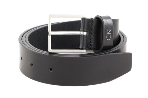 Calvin Klein Formal Leather Belt 3.5CM W85 Black