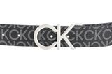 Calvin Klein CK Reversible Adjustable New Mono Belt 3,5CM W90 Black Monogram - shortenable Calvin Klein CK Reversible Adjustable New Mono Belt 3,5CM W90 Black Monogram - shortenable