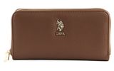 U.S. POLO ASSN. New Jones Zip Around Wallet Brown