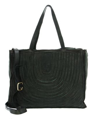 CATERINA LUCCHI Stripes Tapiro Shopping Bag Foresta