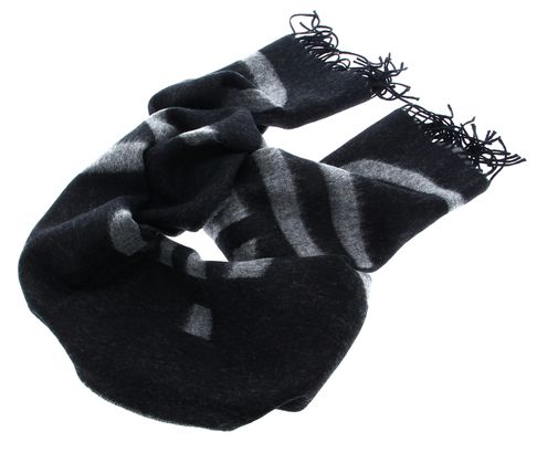 Calvin Klein Dark Jaquard Scarf CK Black