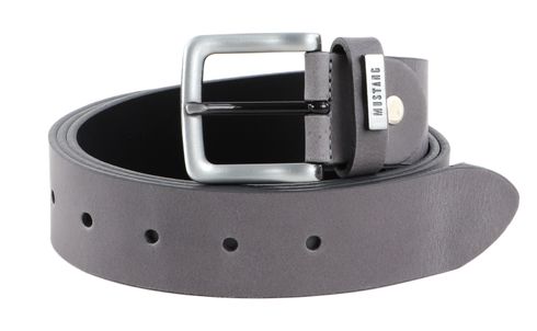MUSTANG Men Leather Belt W100 Darkgrey