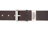 MUSTANG Leather Belt 40mm W80 Darkbrown - shortenable
